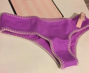 XS Victoria Secret Stitched Surf Cheeky bikini thumbnail 1