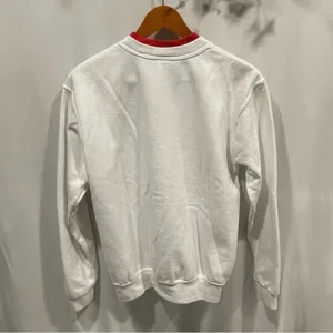 Vintage? 80’s-90’s style white mock neck holiday christmas sweatshirt thumbnail 3