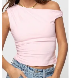Princess Polly Pink Off The Shoulder Top thumbnail 3