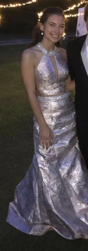 Windsor Pink/Silver  Two Piece Prom Dress thumbnail 1