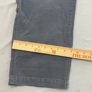 Free People Cleo Washed Chino‎ Pants Gray Roll Tab Hem Size 6 Small thumbnail 11
