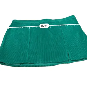 Aerie Corduroy Green‎ Micro Side Zip Mini Skirt Sz XL NEW thumbnail 5