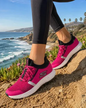 SKECHERS Women's Size 6 GOrun HORIZON Athletic Running Walking Sneaker Pink thumbnail 1