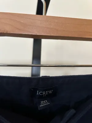 J. Crew Cotton Camp Pants Chino Straight Leg‎ Utility Navy Blue Plus Size 20 thumbnail 3