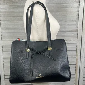 NANETTE LEPORE Arabelle Black Satchel Shoulder Bag thumbnail 1