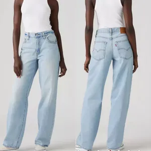 LEVI'S Baggy Dad Light Wash Mid Rise Straight Leg Slouchy Denim Jeans Womens 24 thumbnail 2