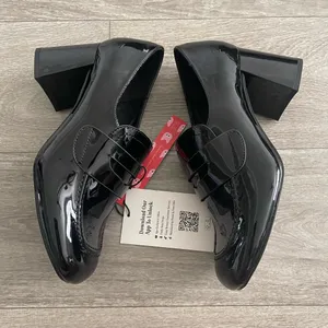 NEW CIDER black chunky heeled loafers - 8.5 thumbnail 5