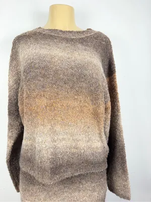 Vici 2-piece Sweater Set Skirt Sz S Brown Ombre Fall Outfit thumbnail 2