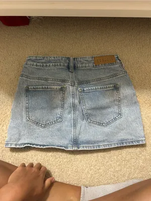 PacSun Light Wash Denim Mini Skirt thumbnail 2