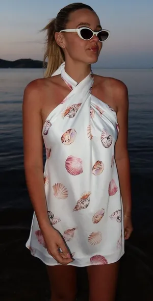 Show me your mumu jasmine tie mini dress thumbnail 1