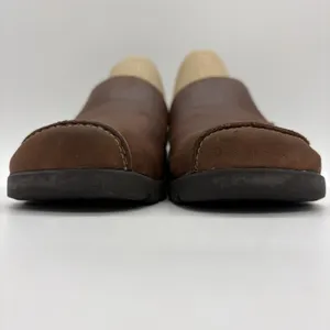 Timberland Womens 6 Shoe Slip On Mule Slide Brown Leather Casual Comfort‎ Heel thumbnail 9