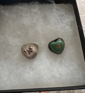 Handmade Turquoise Earrings Silver thumbnail 2