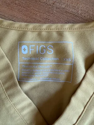 Light Gold FIGS Scrubs Set thumbnail 6