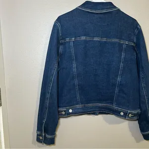 Judy Blue Classic Dark Wash Cotton Blend Denim Jacket Women’s Plus Size 1X thumbnail 7