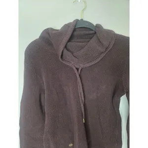 Lauren Ralph Lauren Women’s M Brown Waffle Weave Turtleneck Long Sleeve Shirt thumbnail 2