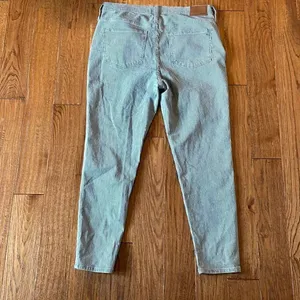 Madewell 9”mid rise piper striped skinny jeans 32 thumbnail 10