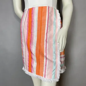 Anthropologie Hutch Dress Kayln‎ Halter Tank Colorful White Sz 4 Faux Wrap Skirt thumbnail 7