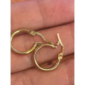 C64 earrings gold tone 925 sterling silver thumbnail 2