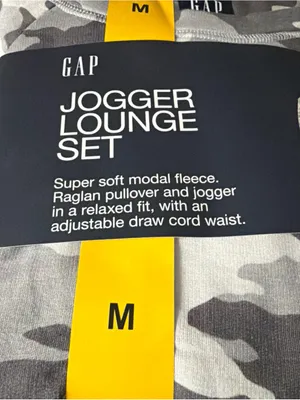 GAP Women's Size M Super Soft Modal Fleece Jogger Lounge Set. Multicolor. NWT thumbnail 6
