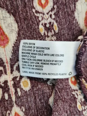 Knox Rose Purple Print Boho Mini Dress Size Medium Flaw thumbnail 11