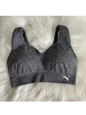 Puma Seamless Sports Bra Wicking Stretch thumbnail 4