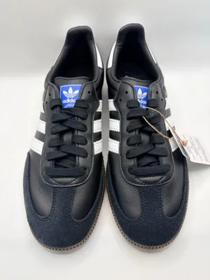 Adidas Samba OG IG9031 Black White Gum Leather Suede Sneakers Men 7.5 Women 8.5 thumbnail 3