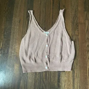 Sincerely Jules button down sweater vest tank thumbnail 1