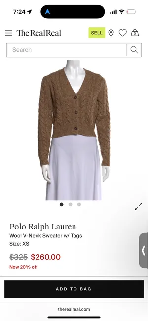 Polo Ralph Lauren Cardigan Wool Blend thumbnail 4