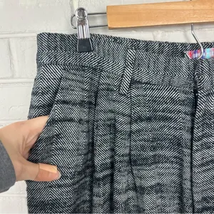 NWT Urban Outfitters Herringbone Wide Leg Knit Trouser Pants Size L thumbnail 8