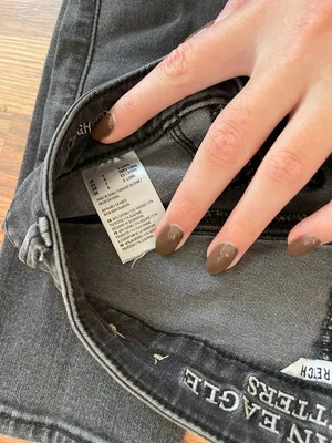 American Eagle Black X Long Jeans thumbnail 3