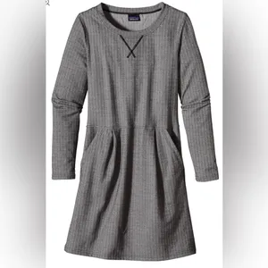 Patagonia Women’s Long Sleeve Dress | Gray Herringbone | Size Medium thumbnail 7