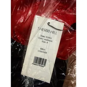 Sherri Hill 52903 Red & Black Color Block‎ Mermaid Gown Size 8 NWT thumbnail 4