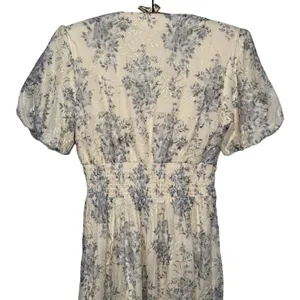 NWT Baltic Born S Ardley Maxi Dress Cream & Blue Floral‎ Sheer Overlay Babydoll thumbnail 8
