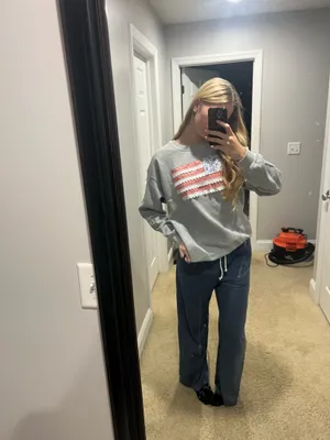 American flag patchwork crewneck Gray Size M thumbnail 4