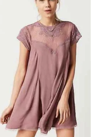 Urban Outfitters KIMCHI BLUE Lily Embellished Trapeze Mini Dress thumbnail 1