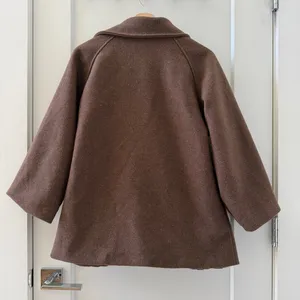 Coffee Brown Womens Coat Blazer Jacket thumbnail 2