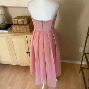 ELLIAT Blush‎ Pink Strapless Cocktail High Low Elysian Dress Size Large thumbnail 5