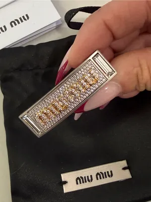 Miu Miu Crystal Hair Clip thumbnail 4
