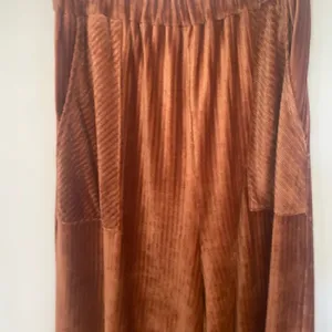 Doe & Rae Corduroy Wide Leg Pants Drawstring Copper thumbnail 6