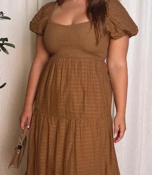 SHOW ME YOUR MUMU Joanna Maxi Dress In Brown thumbnail 6