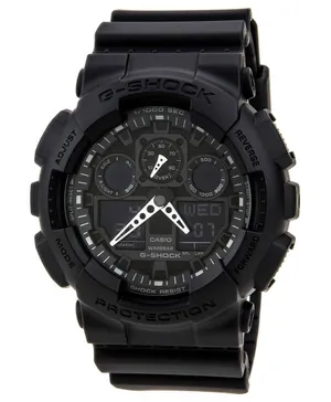 G-Shock Casio Black Resin Strap Digital Analog Men’s Watch | GA100-1A1 thumbnail 1