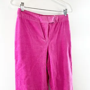 Lilly Pulitzer High Rise Vintage Corduroy Bootcut Straight Pants Pink 4 thumbnail 7