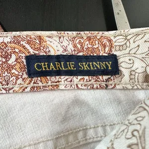 LUCKY BRAND Patchwork Pink Denim Charlie Skinny Style Jeans Pants Size 8 / 29 thumbnail 9