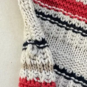 Hollister Open Front Knit Short Sleeve Striped‎ Cardigan Sweater Large thumbnail 8