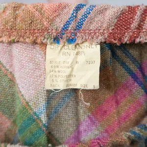 Vintage 60s Pleated Plaid Schoolgirl Mini Skirt thumbnail 4
