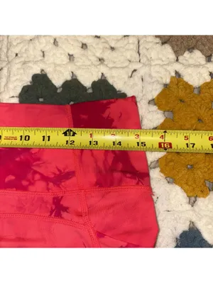 Fabletics Oasis Purelux High Waist Red Leggings Size Med 7-8 Workout Pockets thumbnail 7