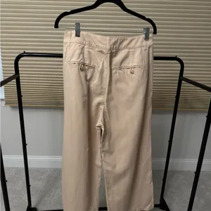Madewell Beige High-Rise Wide Leg Pants thumbnail 5