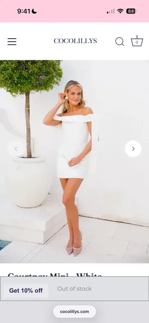 Coco Lily White mini dress thumbnail 3