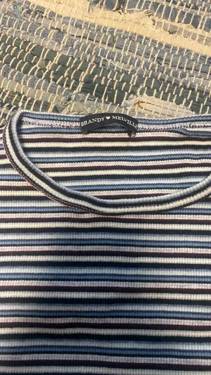 Brandy Melville Long Sleeve Top Striped thumbnail 2