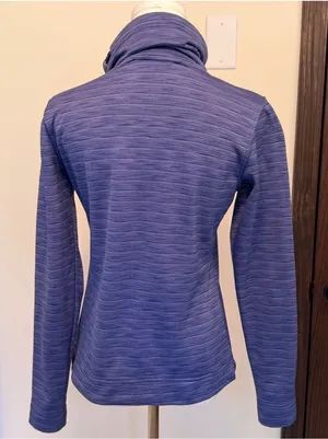 The North Face purple pullover adjustable turtleneck sweater thumbnail 7